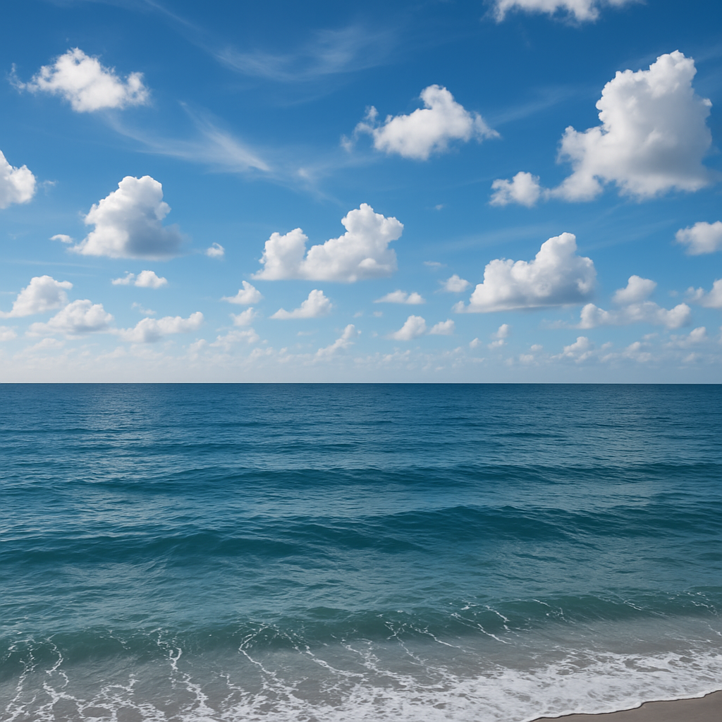 Sea with sky