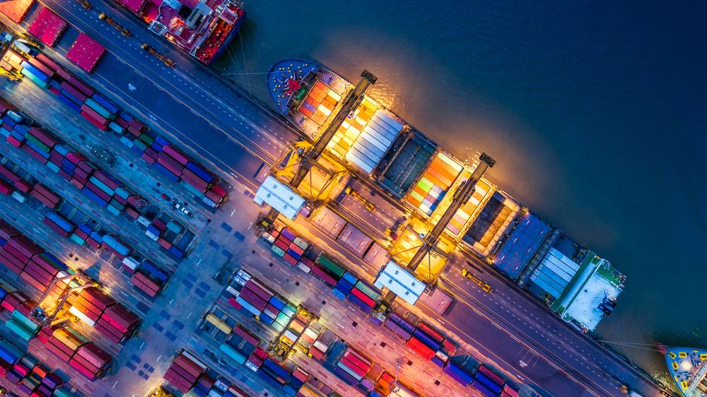 Port by night