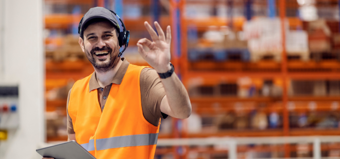 Happy employee