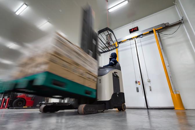 Cold storage warehouse chamber