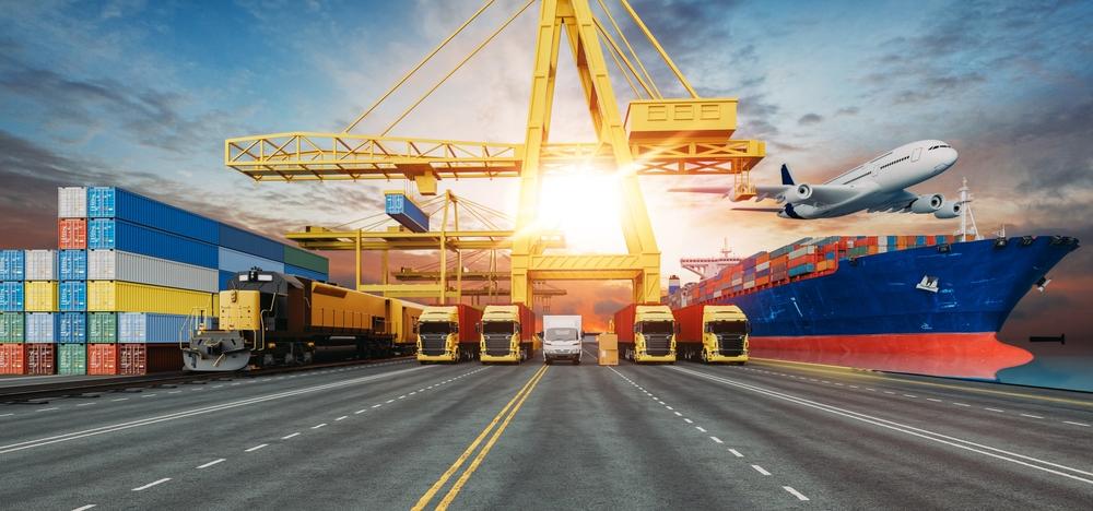 Trucks, port, airplane